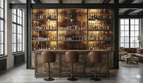 Bronze Bar Back