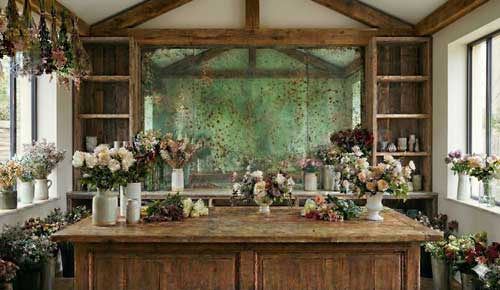 Green Speckled Wall