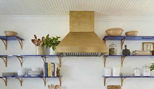 Cobalt Blue Shelves