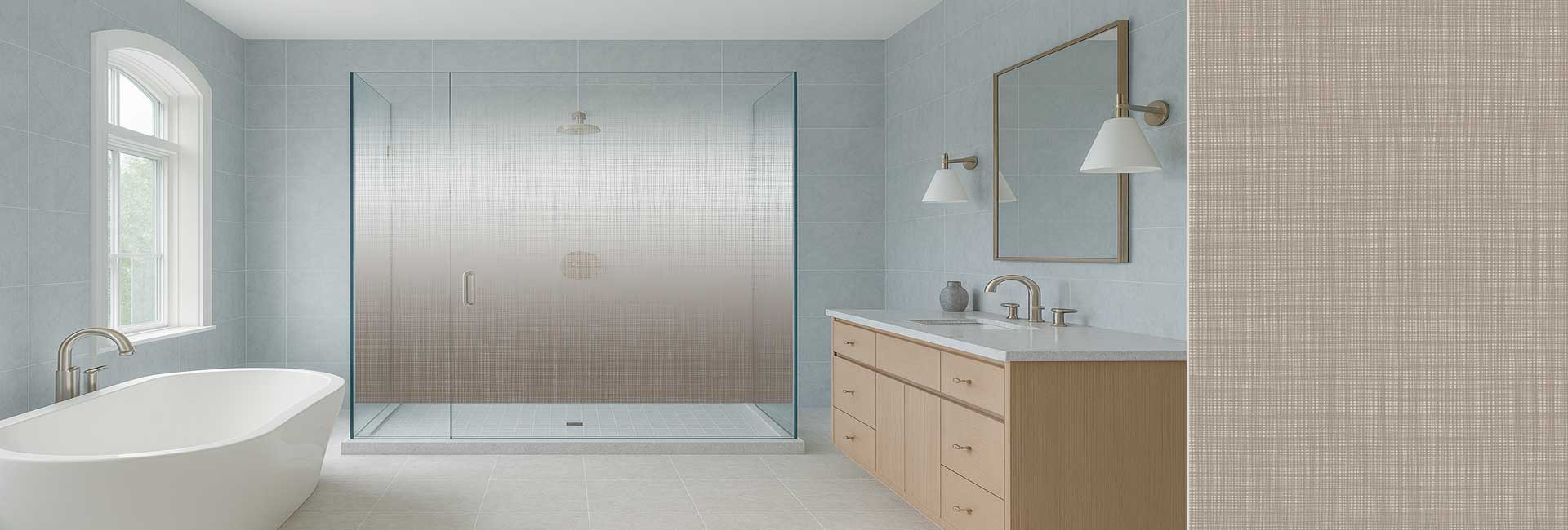 Printed Privacy Glass Linen