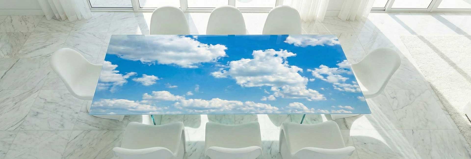 Sky Blue Cloud Table